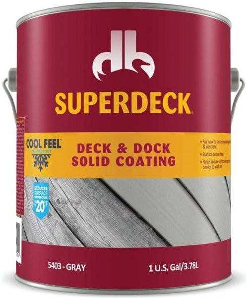 Superdeck SC0054064-16 Cool Feel Solid Color Deck & Dock Stain, Gallon Cheap Sale Cost