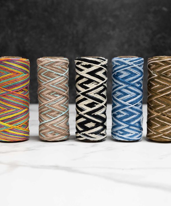 6-Strand Unwaxed Dyed Rainbow Organic Hemp Twine Outlet Cheap Online