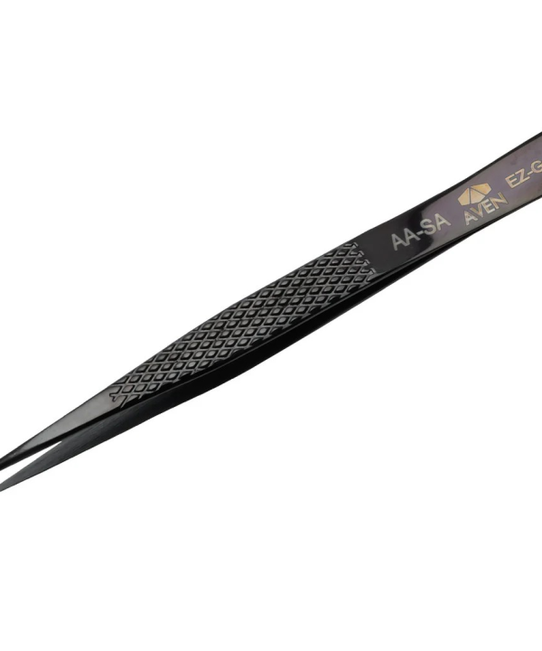 Aven Tools 18013EGBLK EZ Grip Stainless Steel Black Tweezers, AA Pattern Cheap Wholesale