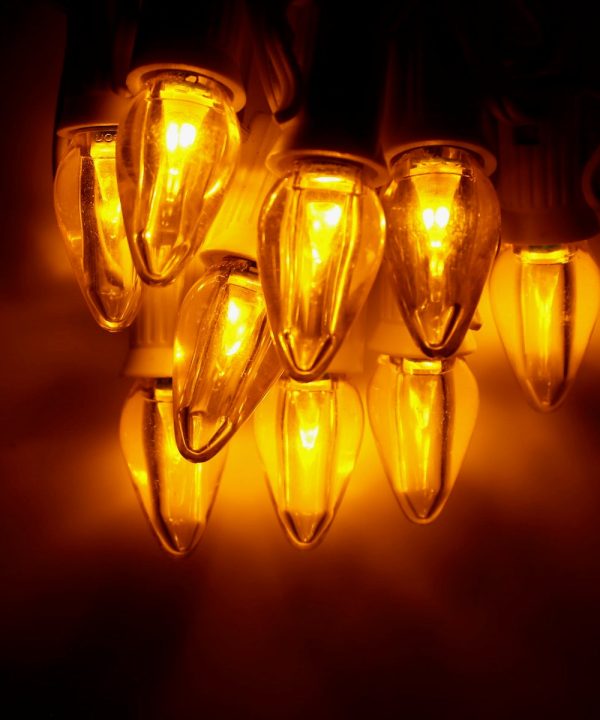 C7 Yellow Smooth LED Bulbs E12 Bases (SMD) (25 Pack) Largest Supplier Cheap Pice